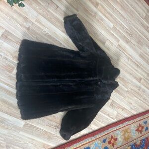 Prince Black Faux Fur Garment
